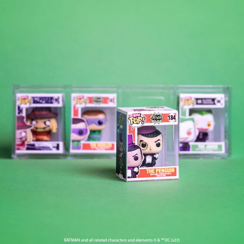 Funko Bitty Pop! DC Mini Collectible Toys - The Joker, Batgirl, Batman Mystery Chase Figure (Styles May Vary) 4-Pack