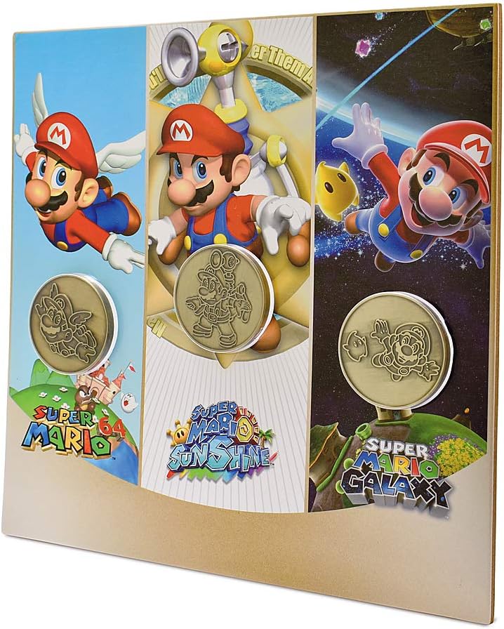 Nintendo 3 piece Mario Collectible Coin Set