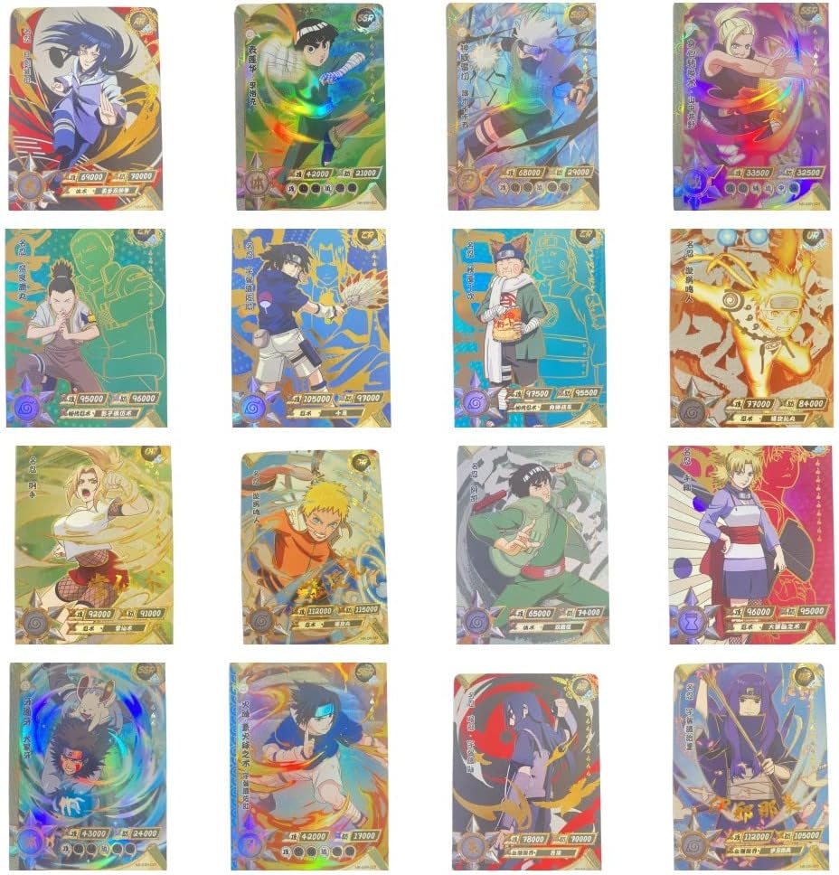 Ouwanz Ninja Anime Rare Collection Trading Cards 1 Box /40 Japanese Ninja Anime Character Cards with The Possibility of Getting 1 MR/SP/SLR Super Rare Card