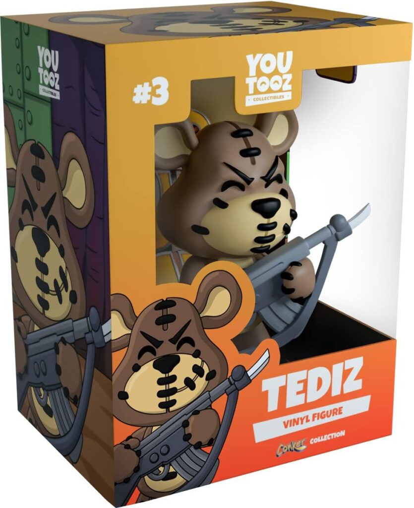 Youtooz Tediz 4.5 Vinyl Figure, Official Licensed Collectible from Conkers Bad Fur Day Video Game, by Youtooz Conkers Bad Fur Day Collection