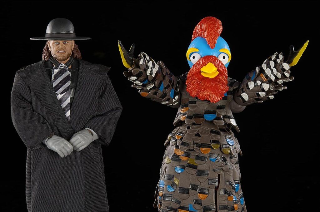 Mattel WWE Action Figure 2-Pack Ultimate Edition Survivor Series 1990 Undertaker  Gobbledy Gooker Collectibles with Interchangeable Accessories, Extra Heads  Swappable Hands (Amazon Exclusive)