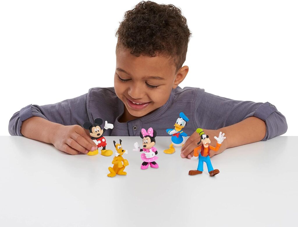 Mickey Mouse Collectible Figure Set, 5 Pack, Officially Licensed Kids Toys for Ages 3 Up by Just Play
