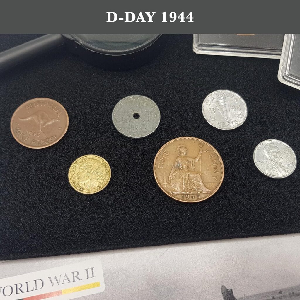 WW2 Coins -  6 Nazi Coins Issued from 1936 to 1945 - Third Reich WW2 Memorabilia - World War 2 World Currency - Nazi Collectibles - Axis and Allies Collection