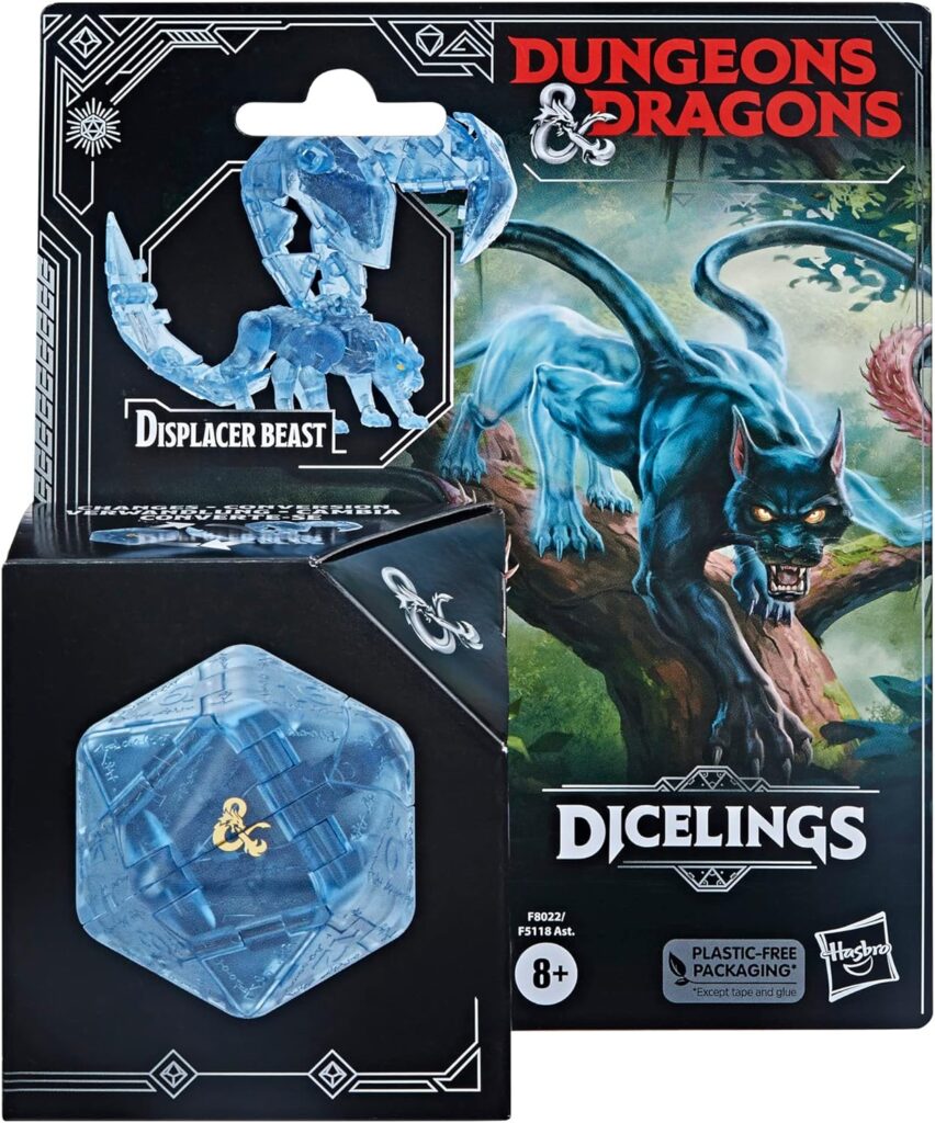Dungeons  Dragons Dicelings Displacer Beast Collectible DD Monster Dice Converting Giant d20 Action Figures Role Playing Dice