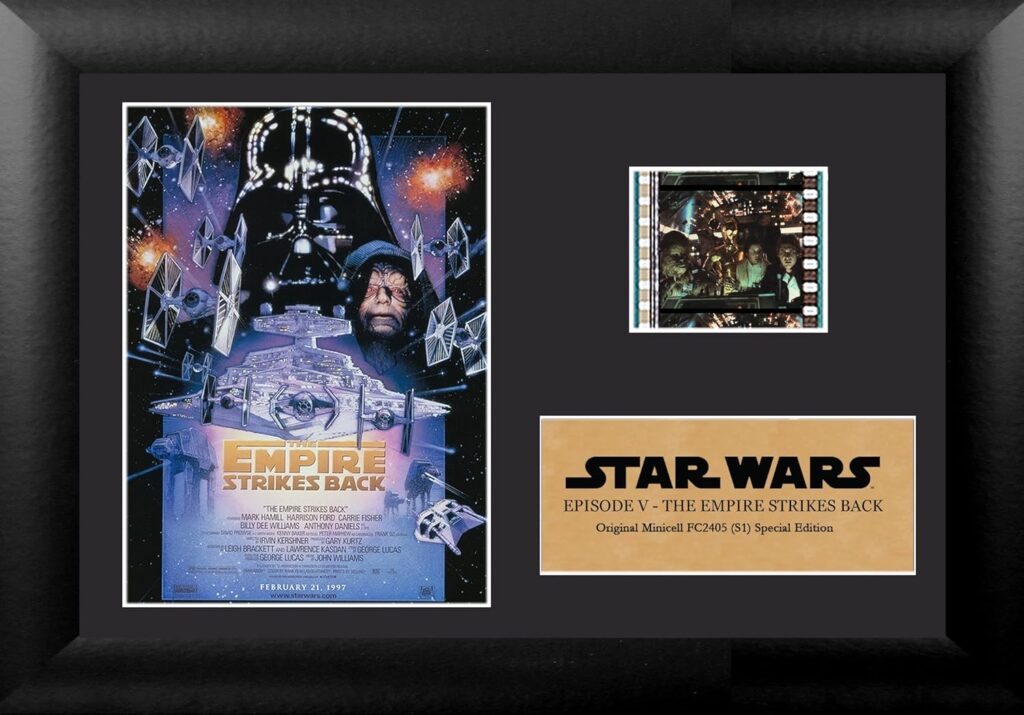 FilmCells Star Wars Episode V - The Empire Strikes Back - Officially Licensed Collectible 7” x 5” MiniCell Desktop Presentation USFC2405