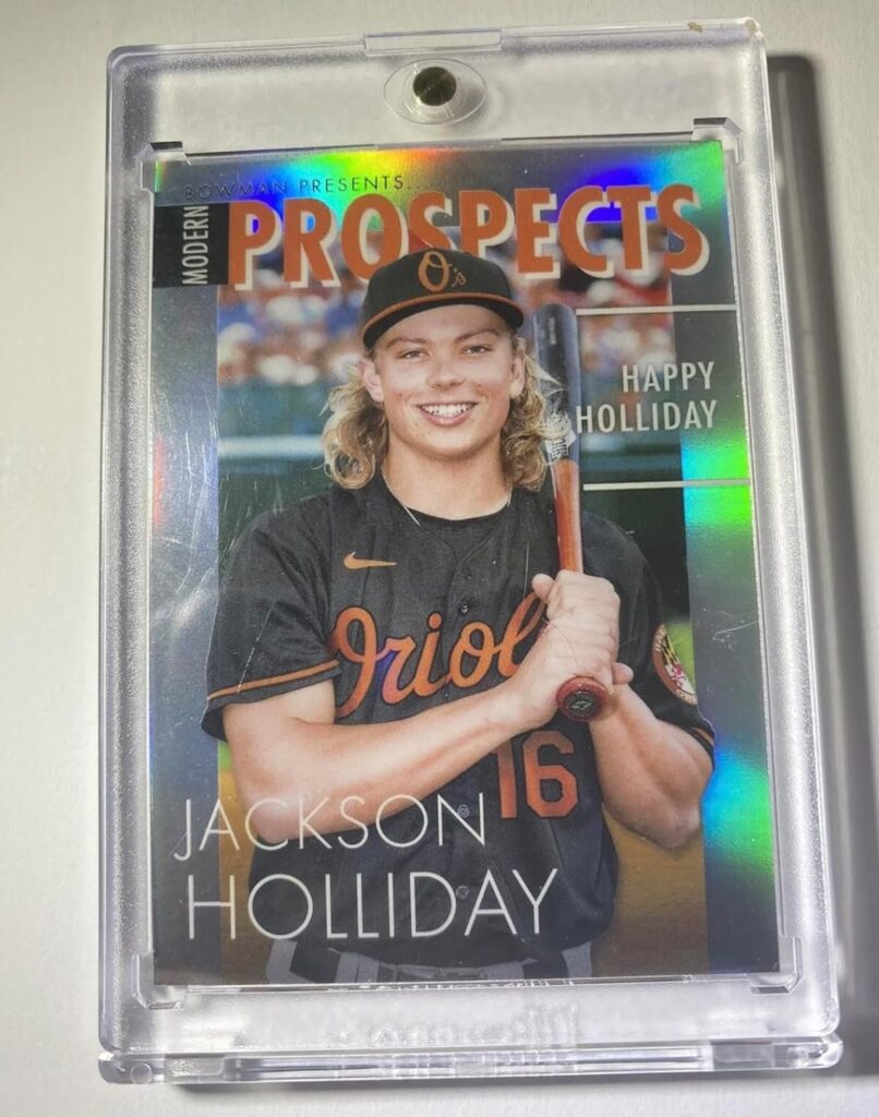 2023 Bowman Baseball Jackson Holiday Modern Prospect Refractor #MP-4 Orioles