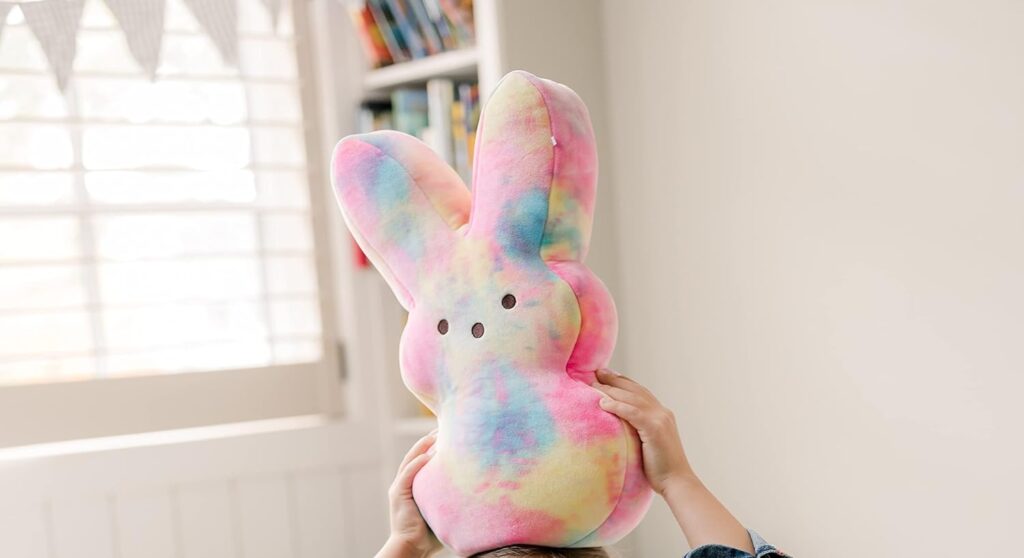 Animal Adventure | Tie-Dye Bunny Peeps | 15” Collectible Plush | Pink Tie-Dye