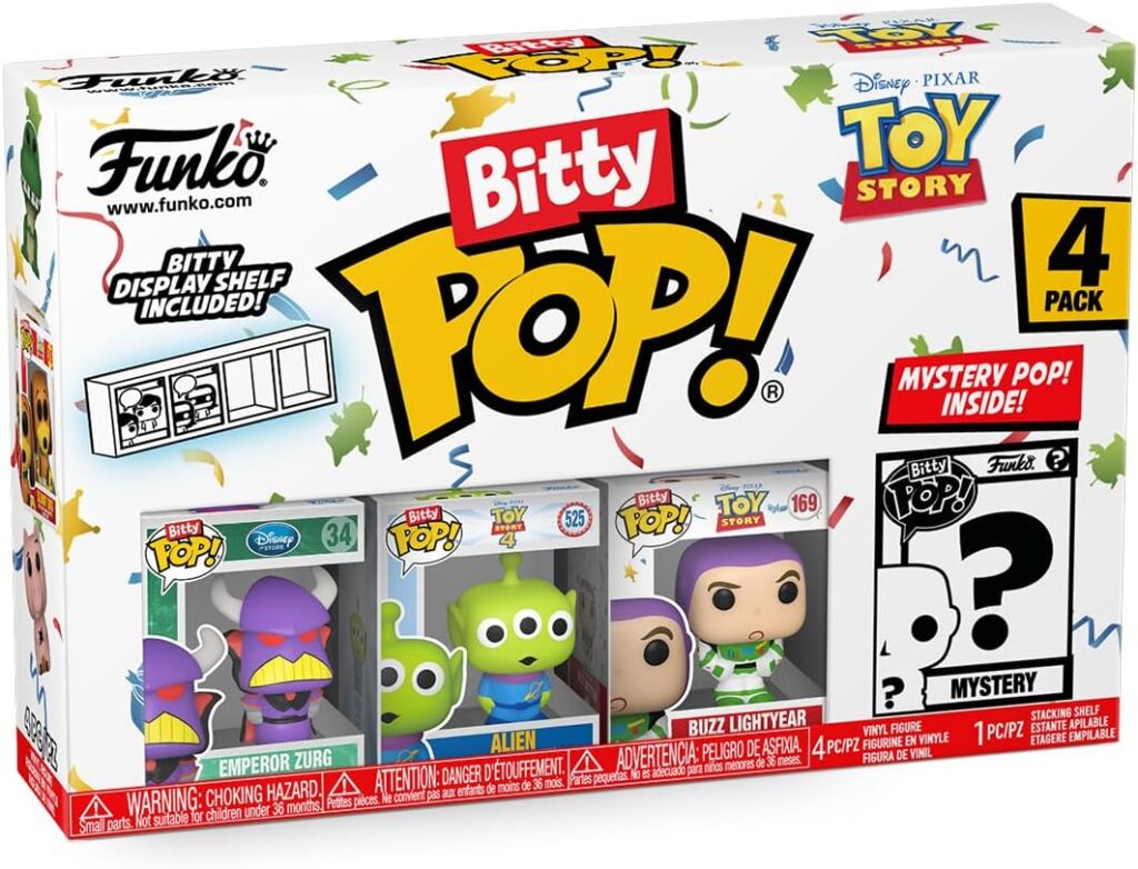 Funko Bitty Pop!: Toy Story Mini Collectible Toys - Zurg, Alien, Buzz Lightyear  Mystery Chase Figure (Styles May Vary) 4-Pack