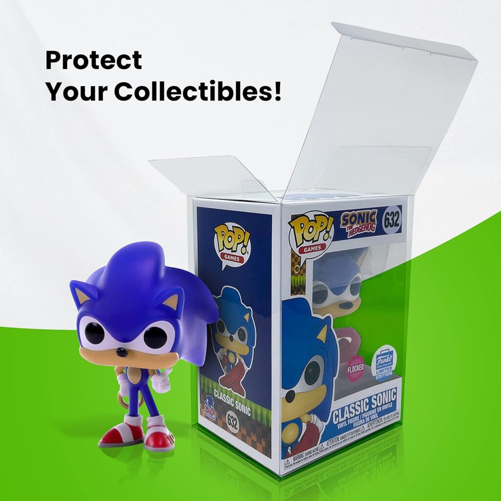 (20 Pack) EcoTEK Protectors Pop Protector Compatible with - 4 Inch Funko POP! Figures, Strong, Clear Pop Case, Acid Free
