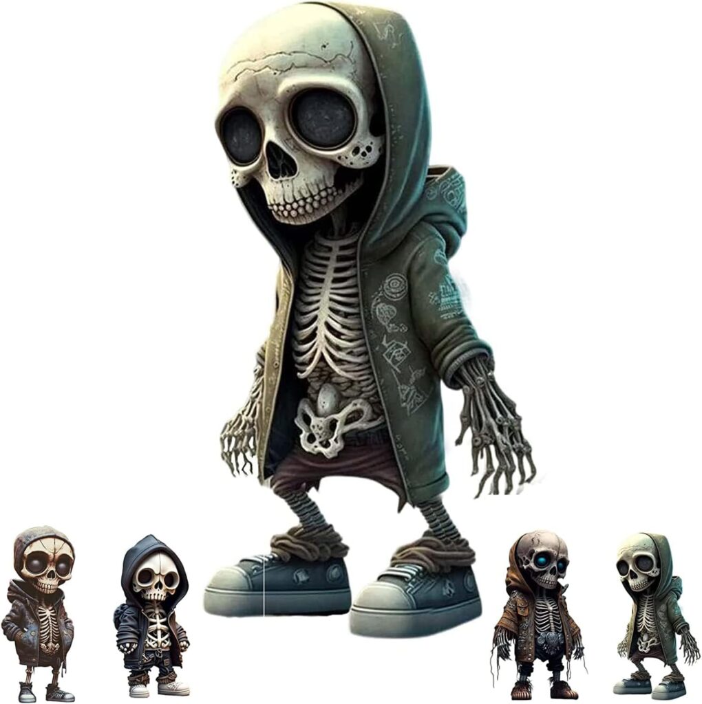 Cool Skeleton Decor, Cute Skeleton Figurines-Fun and Unique Skeleton Ornaments Decor Collectibles for Statue Collectors and Lovers