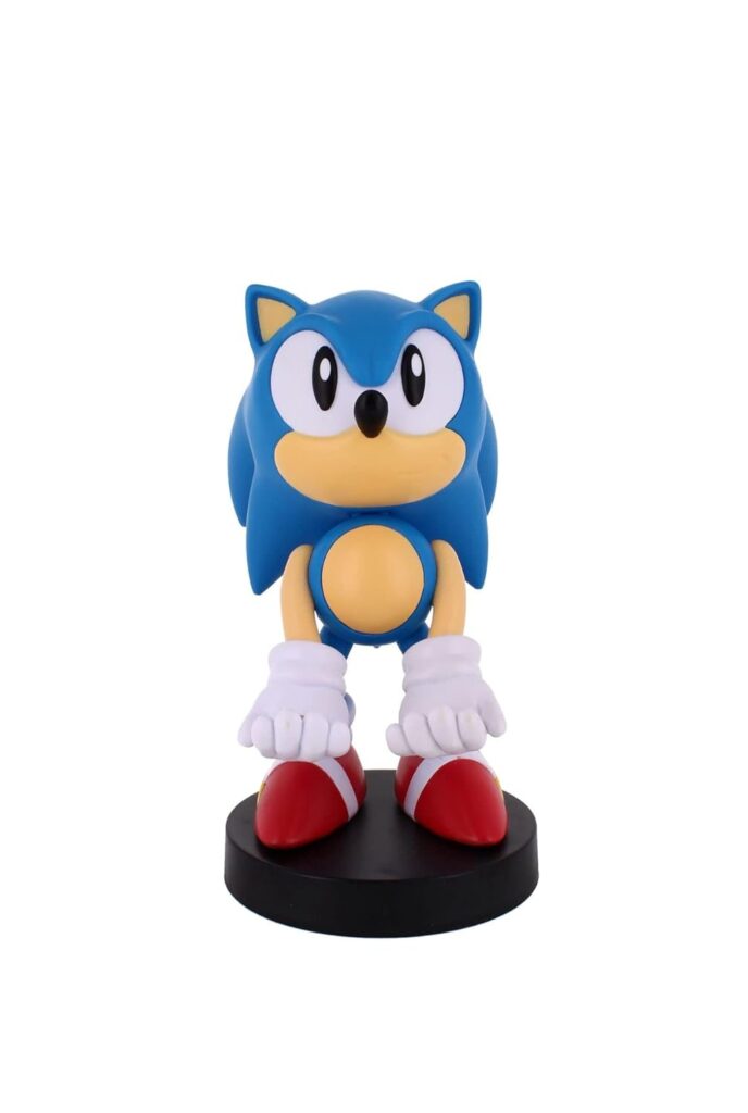 Exquisite Gaming: Sonic - Mobile Phone  Gaming Controller Holder, Sonic The Hedgehog Device Stand, Cable Guys, Sony Licensed Figure