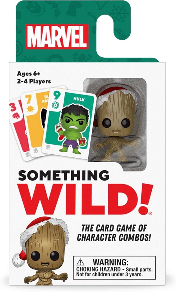 Funko Something Wild! Guardians of The Galaxy Holiday with Baby Groot Pocket Pop! Card Game for 2-4 Players Ages 6 and Up