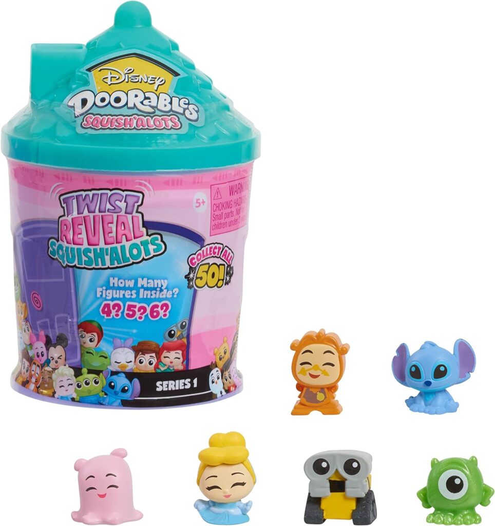 Just Play Squish’Alots Series 1, Collectible Blind Bag Figures in Capsule, Officially Licensed Kids Toys for Ages 5 Up by Just Play