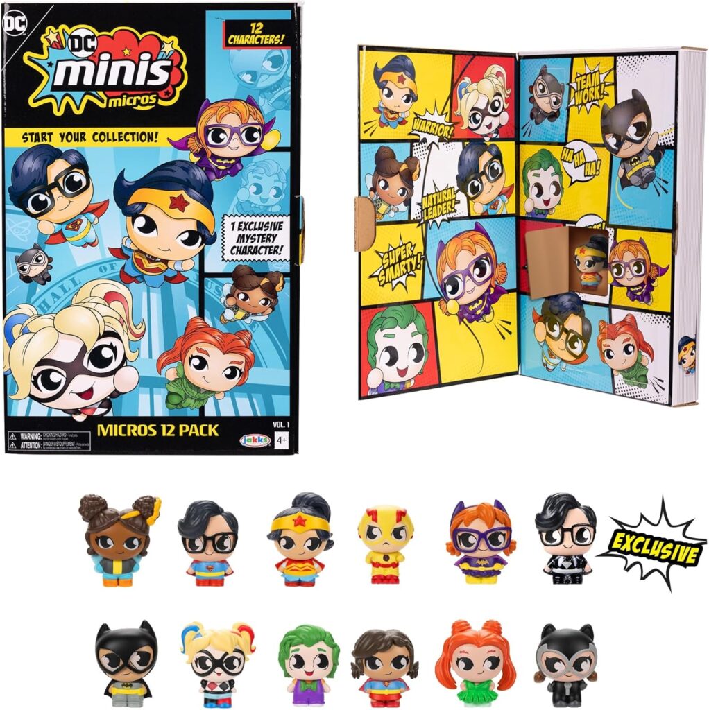 DC Minis, Micros 12 Pack, 1.5 inch Collectible Figures (Doll, Toys), Amazon Exclusive