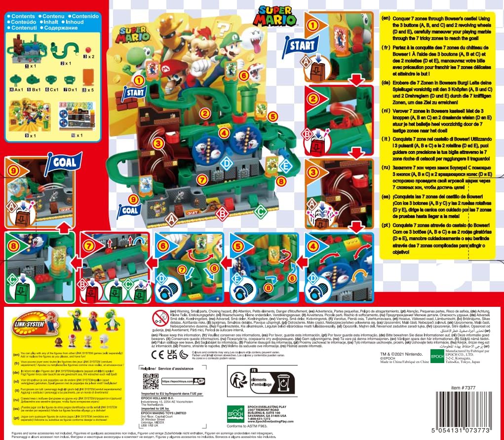 EPOCH Super Mario Adventure Game DX - Tabletop Skill and Action Game with Collectible Action Figures