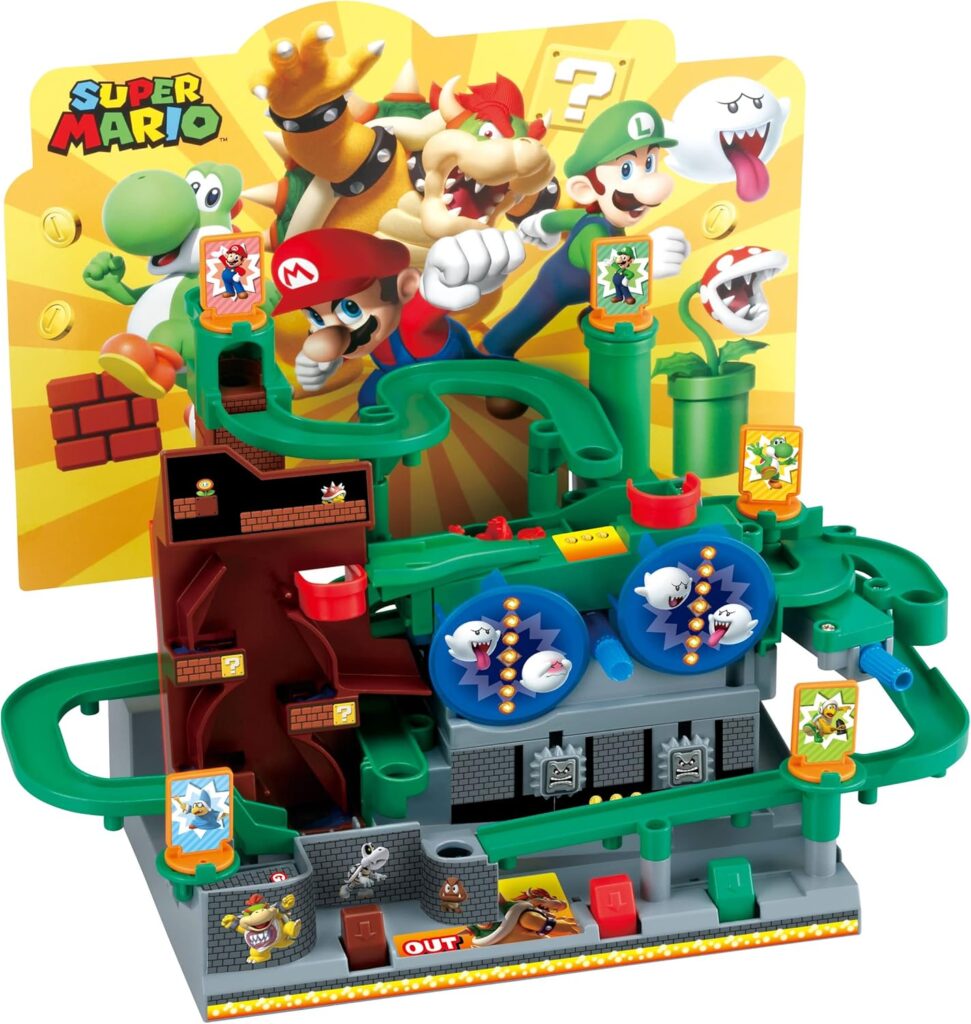 EPOCH Super Mario Adventure Game DX - Tabletop Skill and Action Game with Collectible Action Figures