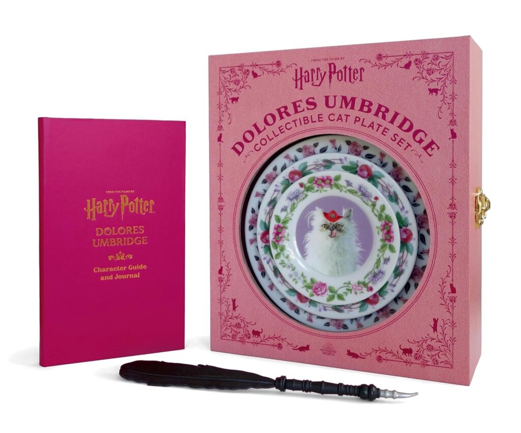 Harry Potter: Dolores Umbridge Collectible Cat Plate Set      Paperback – March 19, 2024