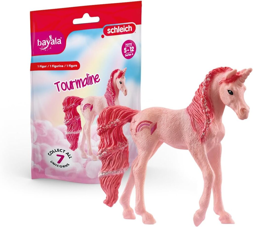 Schleich bayala, Limited Edition Collectible Unicorn Toys for Girls and Boys, Gemstone Unicorn Figurines, Tourmaline